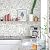 Cohoo Home Green White Peel and Stick Wallpaper Boho Green Floral Contact Paper for Cabinets Drawers 17.3inW 118inL Greenery Leaf Self-Adhesive Removable Wallpaper Bedroom Bathroom Waterproof Neutral