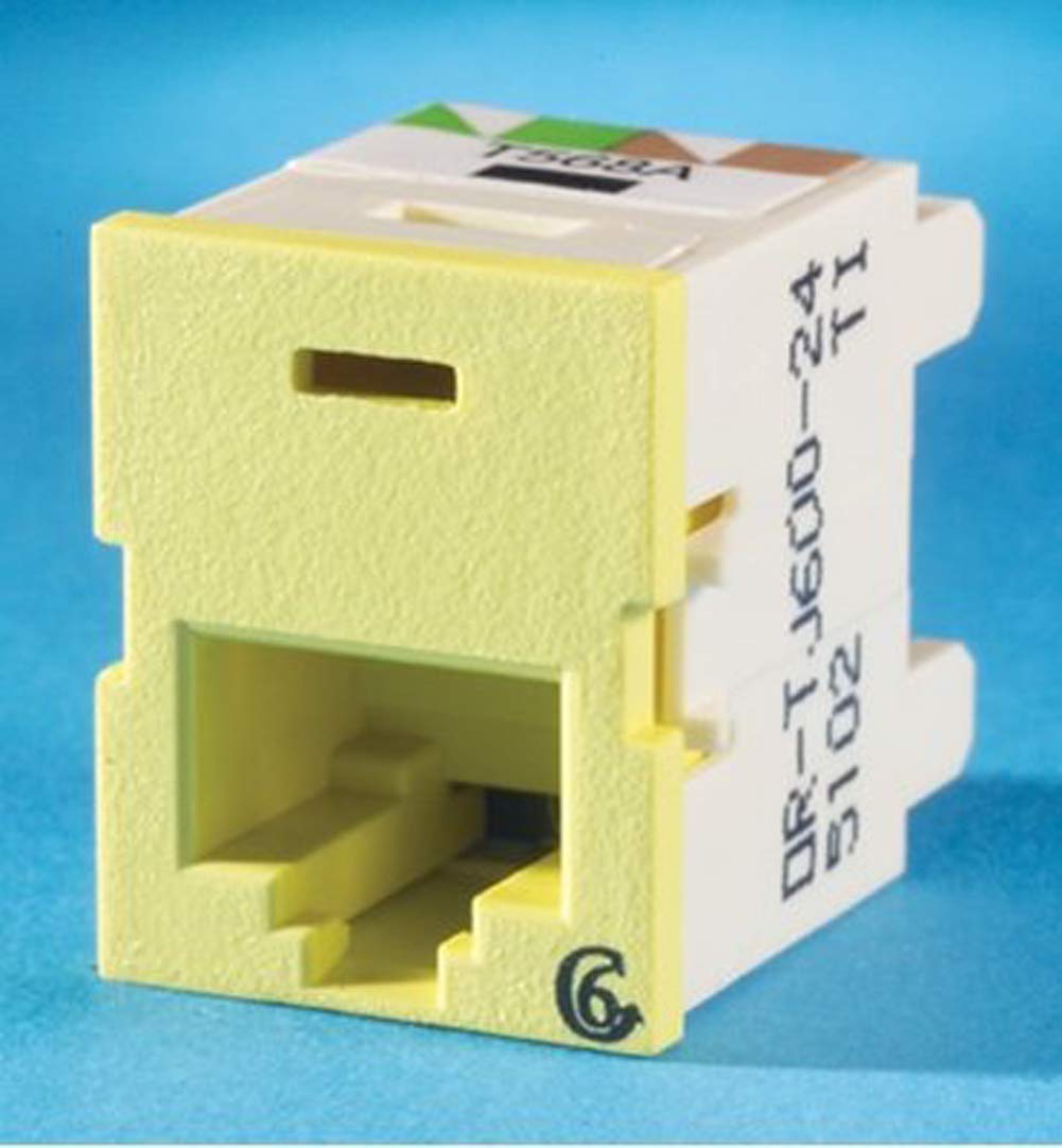 OrtronicsClarity TracJack Cat6 Jack, Yellow OR-TJ600-24