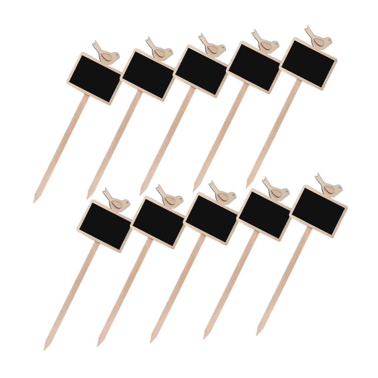 Sosoport 40pièces Étiquettes De Jardin Bois Lot De Marqueurs Pour Plantes Panneaux Décoratifs Pour Identification De Fleurs Pour Pots Jardins Et Balcons