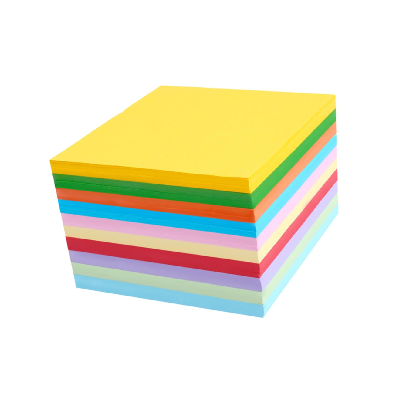 HOMSFOU 3 Series Papel Origami Cuadrado Para Manualidades Diy Papiroflexia Para Proyectos Artísticos Papel Ecológico Para Decoración Y Educación 1000 Piezas*3