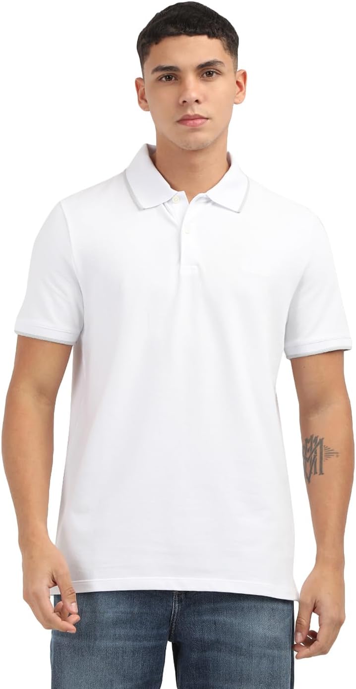 Calvin Klein Men's Liquid Touch Polo Stripe with UV Protection