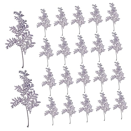 48 hojas prensadas naturales de artemisa para manualidades miniatura 1