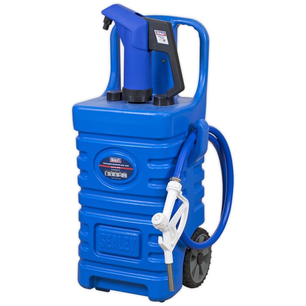 Sealey DT55BCOMBO1 Mobile Dispensing Tank 55L with AdBlue Pump - Blue