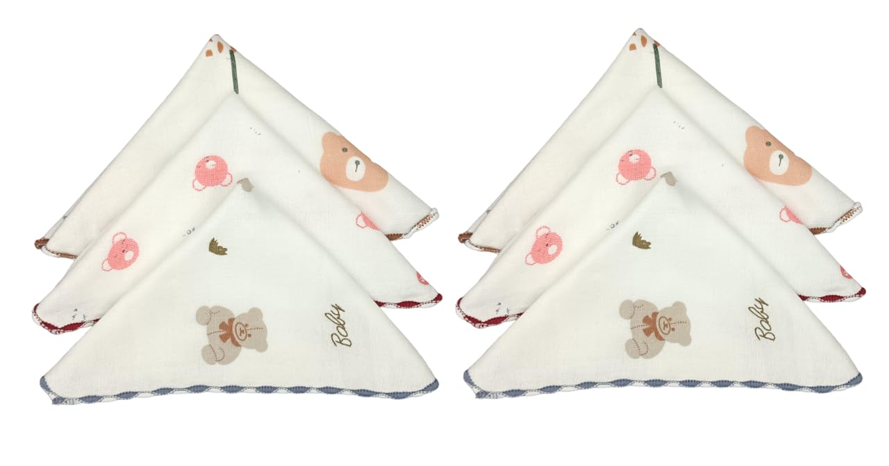 Premium Cotton Printed Handkerchief for Women and Girls | Super Absorbent & Fashionable Skin Care Hanky Rumal Handkerchiefs (JB-WH-C14)-image-35