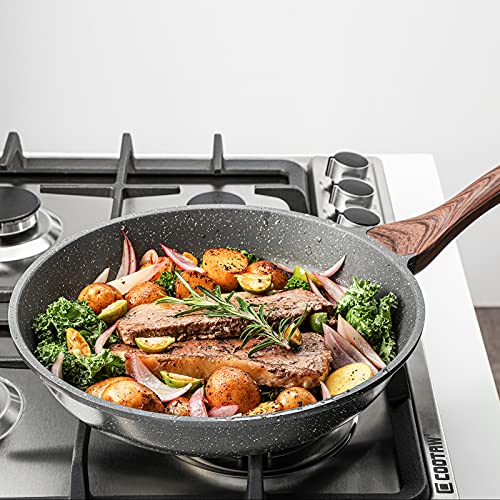 image for SENSARTE Nonstick Frying Pan Skillets, Swiss Granite Coating Omelette 