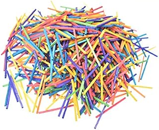 Raylinedo® Wooden Matchsticks for Modelling and Craft 1000 Multicoloured
