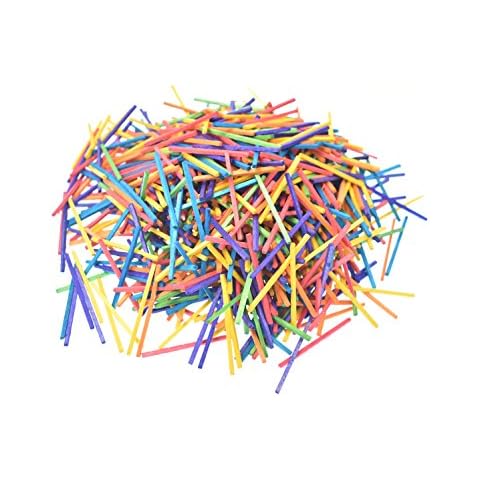 Raylinedo® Wooden Matchsticks for Modelling and Craft 1000 Multicoloured Cover
