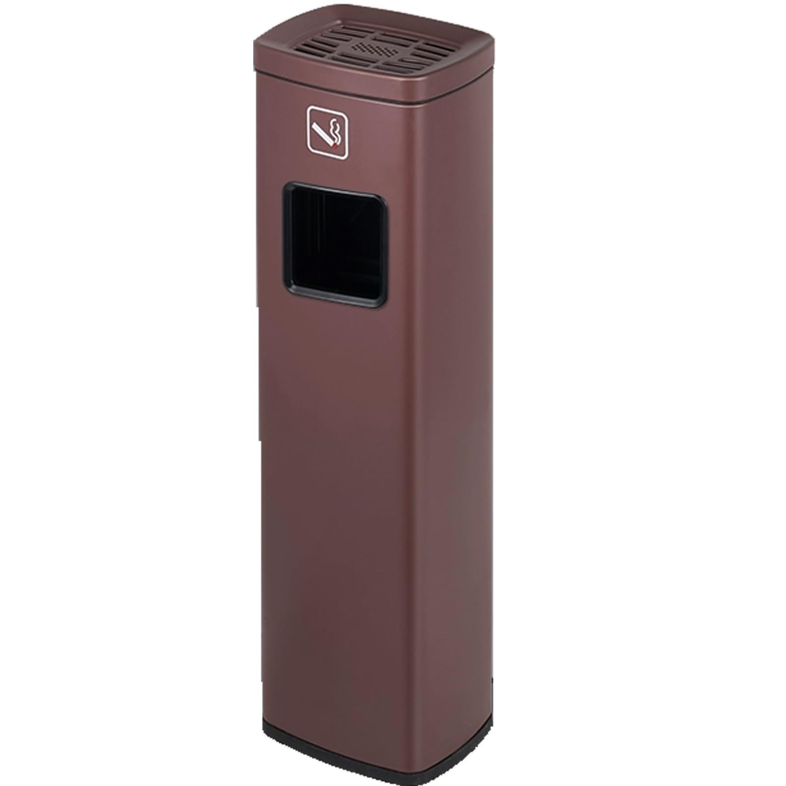 IUokLU Standing Ashtray Outdoor Cigarette Disposal Trash Can for Patio,Garden,Office,Restaurant,Hotel,Bar（Brown）