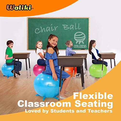 WALIKI Chair Ball with Feet for Kids | Alternative Classroom Seating | Balance Ball | 20"/50CM Blue