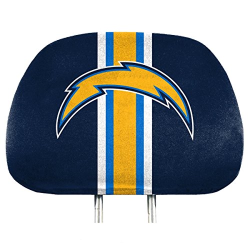NFL - Los Angeles Chargers 2 Piece Full Color Headrest Cover Set