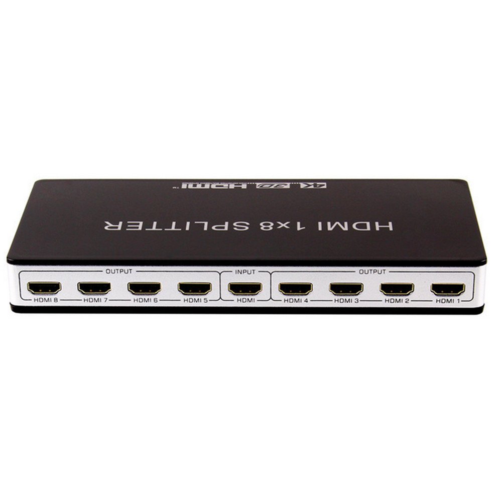 Rozdzielacz HDMI, 4K, 2K, 3D, 1 x 8, 1 x wejście, 8 x wyjście