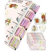 Spanish Bible Tabs for Women, Floral Design Personalized Bible Journaling Tabs, Large Print Bible Book Index Tabs Labels, Bible Study Supplies
