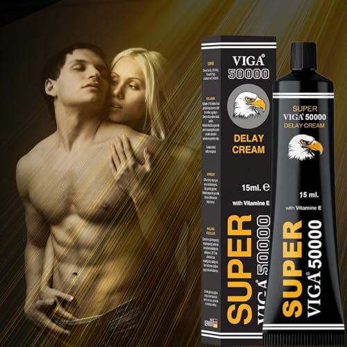 Image of Super Viga 50000 Delay Cream for Men, External Use Only 0.50 Fl Oz (2 Pcs)