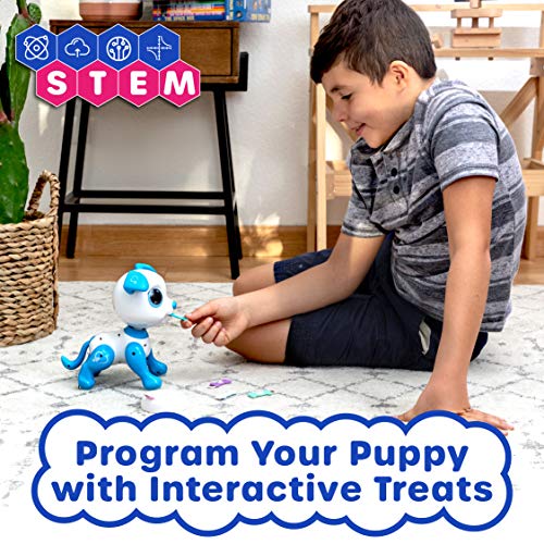 Power Your Fun PF-ROBDOG-BLU1 Robo Pets Robot Dog Toy For Girls And Boys - Remote Control Robot Toy Puppy With Leds, Sound Fx, Interactive Hand Motion Gestures, Stem Toy Program Treats, Dancing And Walking Rc Robot For Kids thumb #3