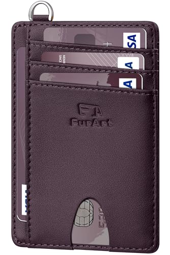 Image of FurArt Slim Minimalist Wallet RFID Credit Card Holder for Men | slim minimalist compact rfid id window thin