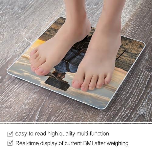 Báscula Digital Cowboy West de Vidrio Templado para Baño miniatura 5