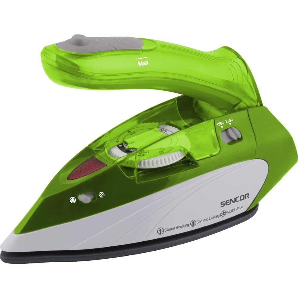 Ferro a vapore, 1100 W, verde