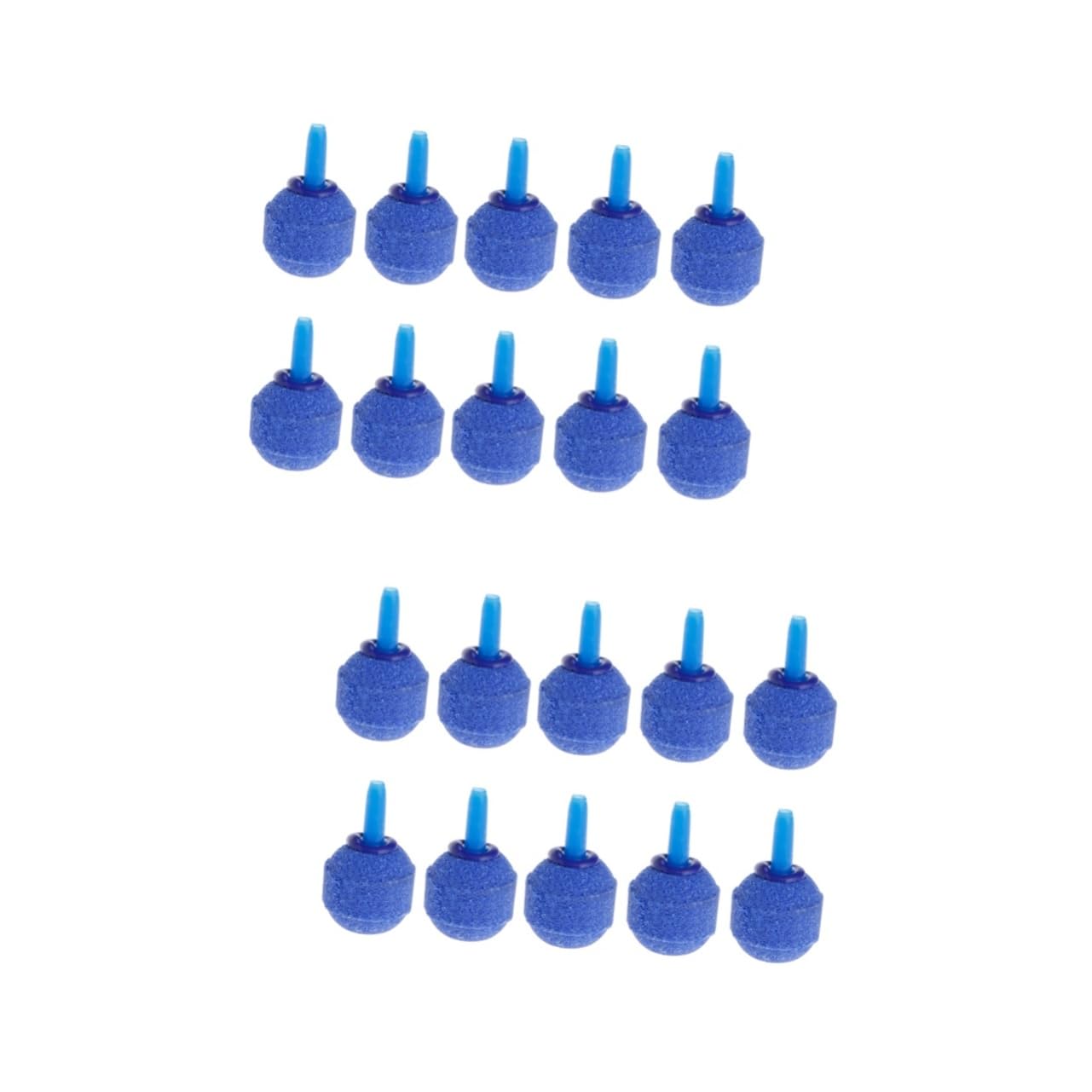 Didiseaon 20pcs Stones for Aquarium Ball Shape Bubble Diffusers Fish Tank Oxygenation Sturdy High Oxygen Rate Even Bubbles