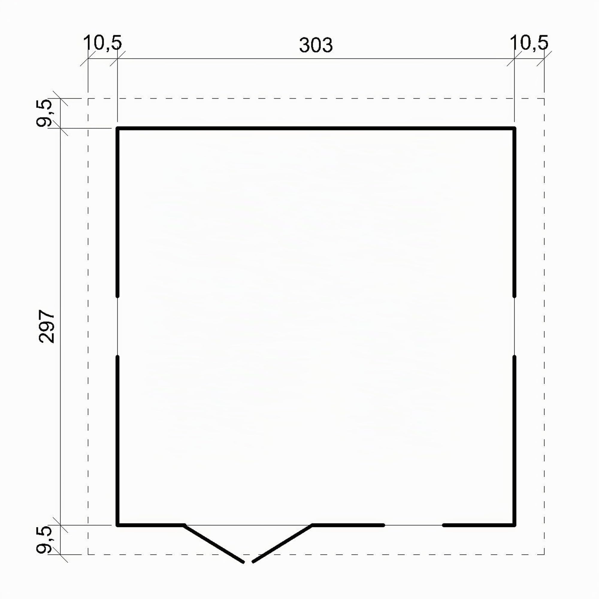 Cobertizo de Madera para jardín - A226x324x316cm/9m2 Cobertizo de Madera Natural - Taller de Jardín - Bicicleta, Almacenamiento de Herramientas TIMBELA M335