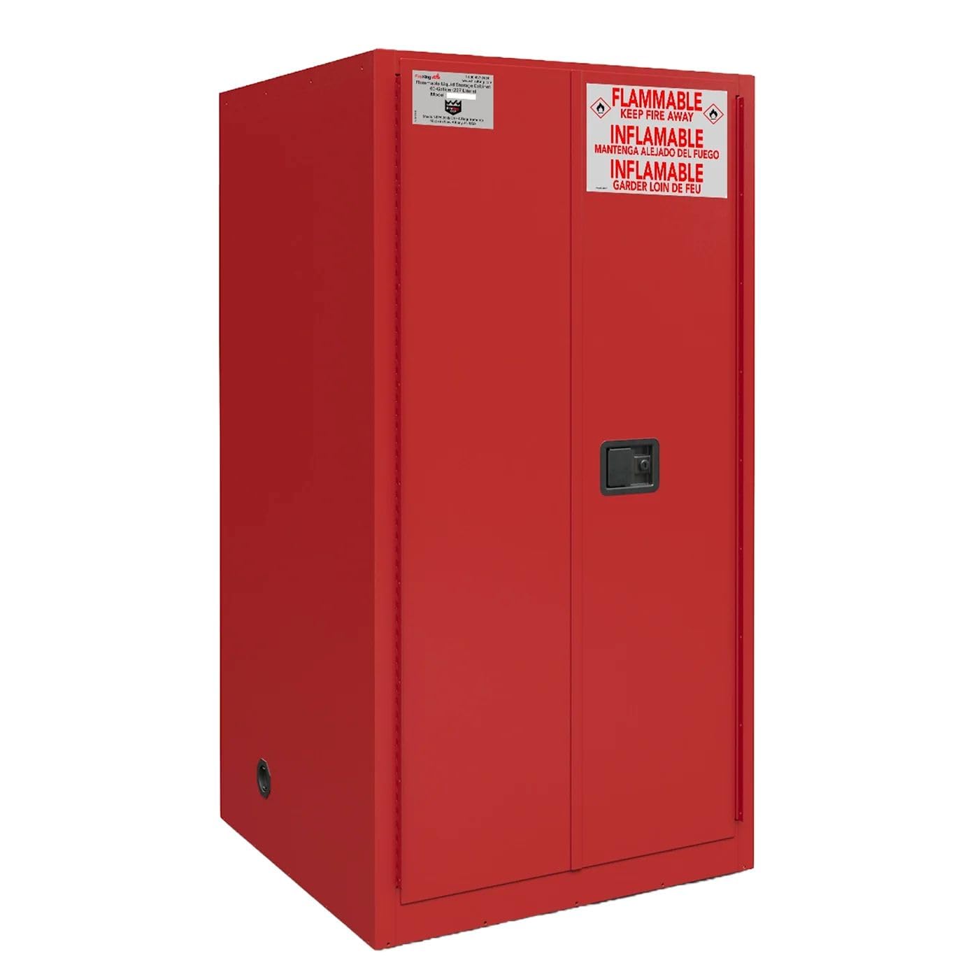FireKing 60 Gallon Combustible Flammable Safety Cabinet, Manual Door