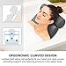 LuxStep Bath Pillow Bathtub Pillow with 6 Non-Slip Suction Cups,14.6x12.6 Inch, Extra Thick and Soft Air Mesh Pillow for Bath - Fits All Bathtub, Grey