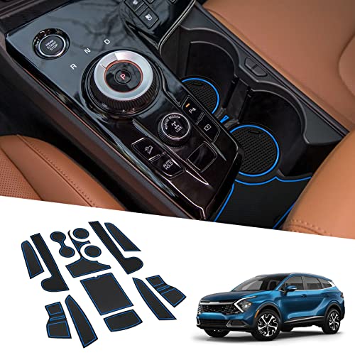 Alfombrillas Kia Sportage NQ5 BIXUAN de goma antideslizante para consola y puertas de 2022 a 2024