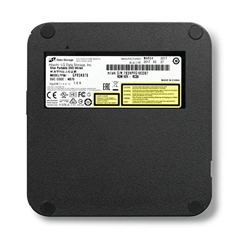 Hitachi-LG GP95 Externe CD/DVD-station, draagbare slanke brander, USB 2.0 (3.0 compatibel), 8 x schrijfsnelheid, tv… - Image 4