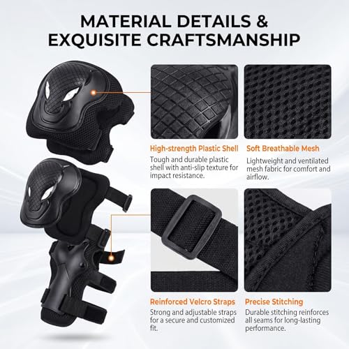 Rodilleras para adultos que evitan raspaduras kit de coderas y muñequeras deportivas 4