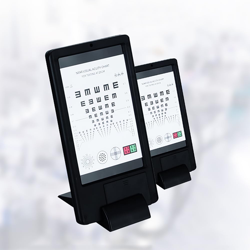 Tabla de optometría LED para pruebas de visión cercana, brillo ajustable, para presbicia y exámenes oculares