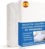 4️⃣ ABSORBENTE · PROTECCIÓN DIARIA SIN RUIDOS. Sobrecolchon diseñado para absorber la humedad y proteger el colchón del uso diario, manteniendo un entorno de descanso más limpio y confortable.