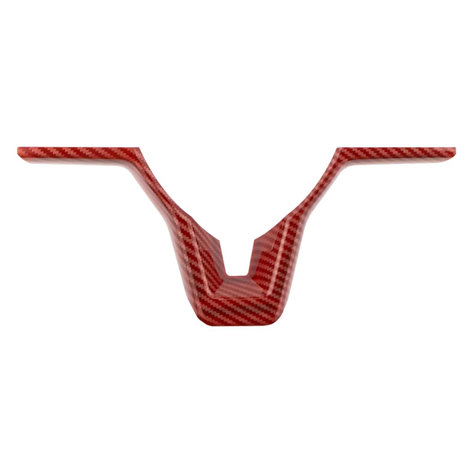 Interior Styling Sticker Car Steering Panel Trim Sticker for Nissan for Qashqai for Xtrail for Rogue for Versa for Kicks for Leaf for Sentra Accessories Decoration(1piece Carbon red)