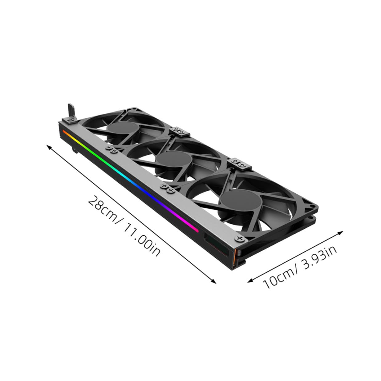 VALICLUD Graphic Card Cooler Fan with 3-pin Connector Argb Silent Gpu Cooling Fan for Desktop Computer Expansion Slot Video Card Cooler Accessory
