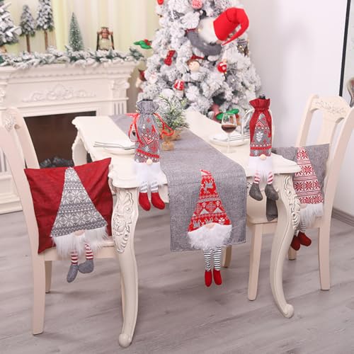 Chemin de table de Noël Nobar gris rectangulaire de qualité supérieure - 4