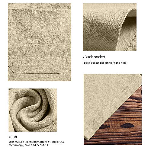 Mantors Men's 2 Piece Tracksuit Casual Button Down Short Sleeve Shirt And Shorts Suit 17Khaki-L #TOP3