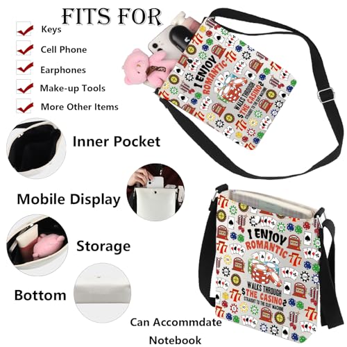 G2TUP Casino Crossbody Bag Slot Machine Gifts Gambling Money Bag Gambler Shoulder Bag Vegas Vacation Travel Bag3