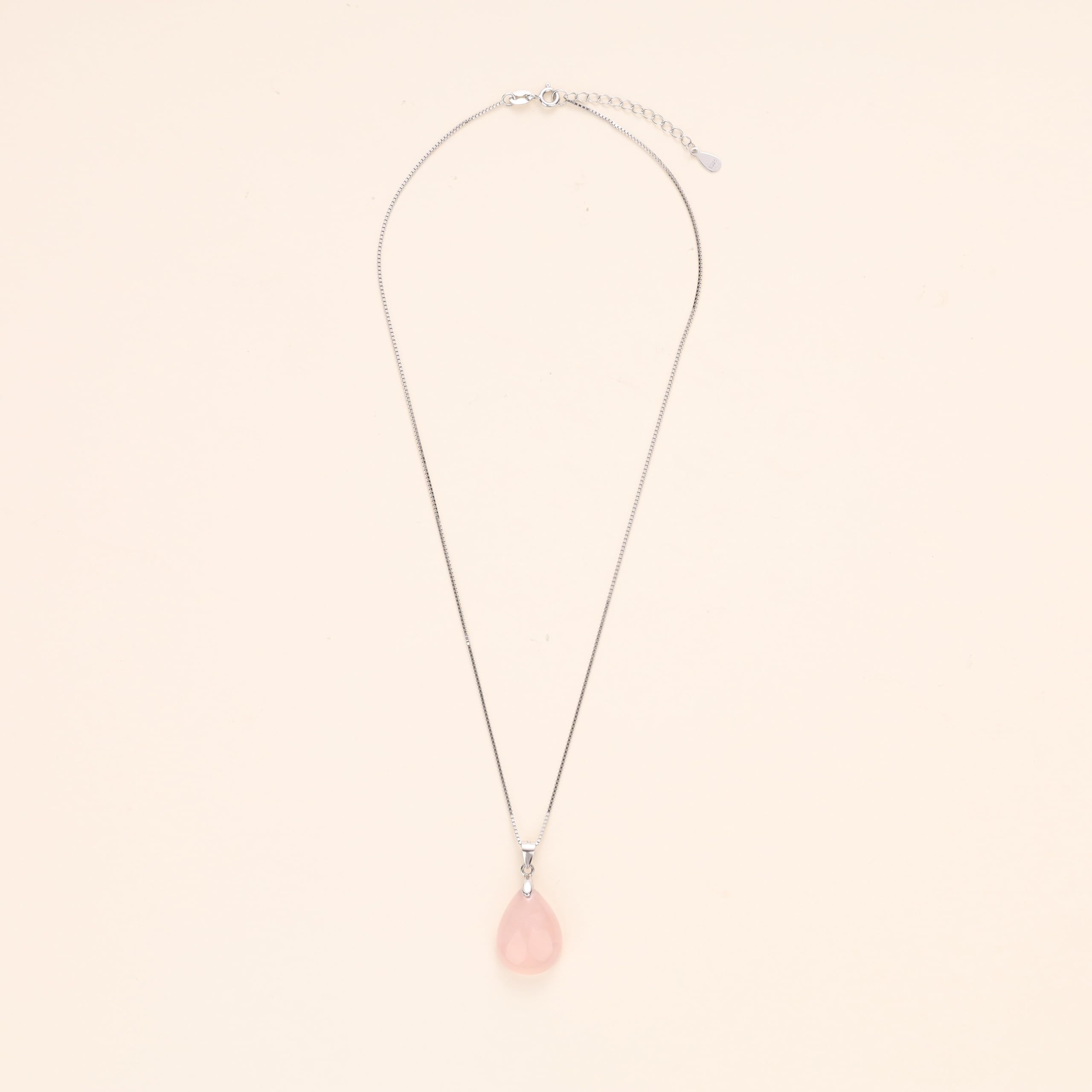 COAI Collana da Donna in Argento Sterling 925 con Ciondolo Goccia Lacrima in Pietre Naturali