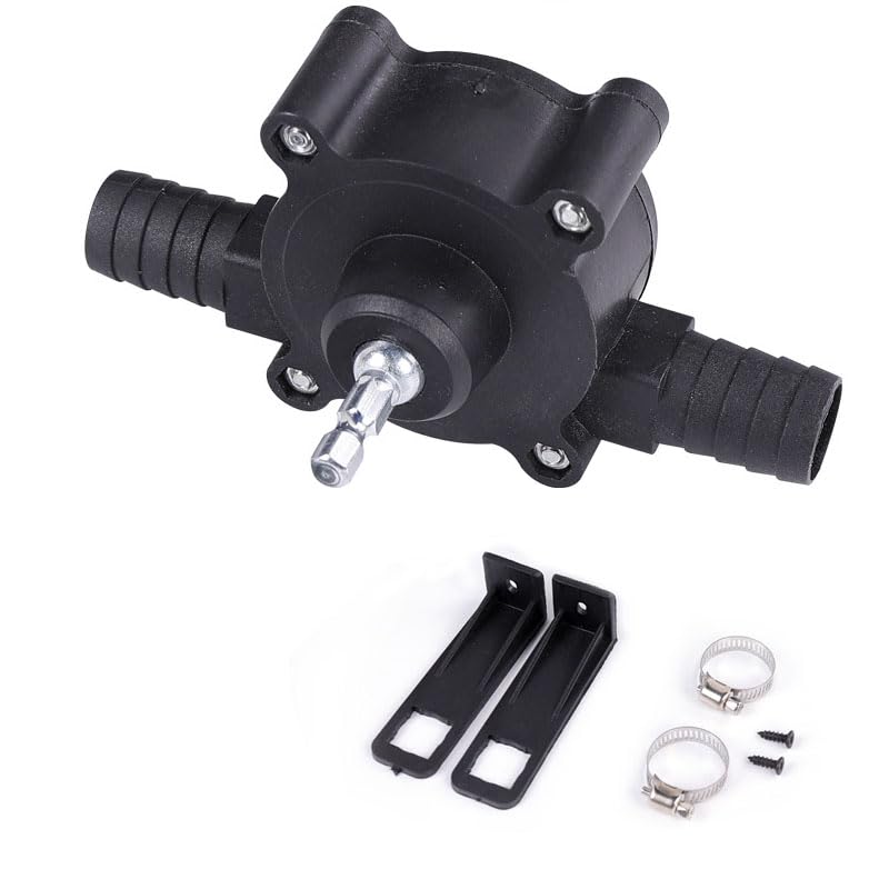 Mini bomba de taladro eléctrica autocebante manual – Ultra rápida para transferencia de agua, gasolina, aceite y líquido diésel