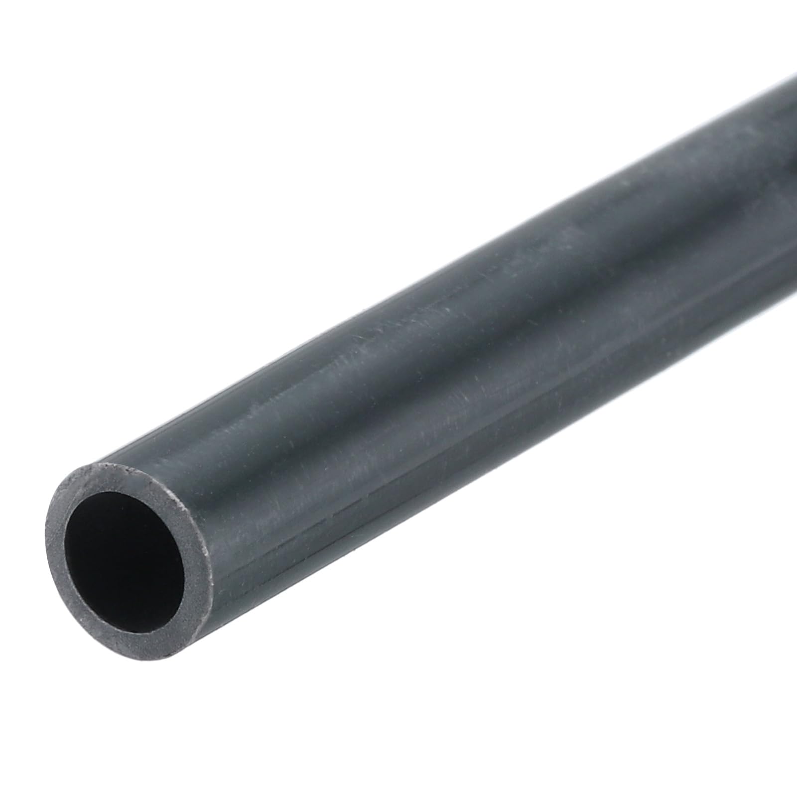 QUARKZMAN PVC Pipe Round 5mm ID 7mm OD 8" Length Dark Grey High Impact Resistance Water Pipe Craft Cable Sleeve