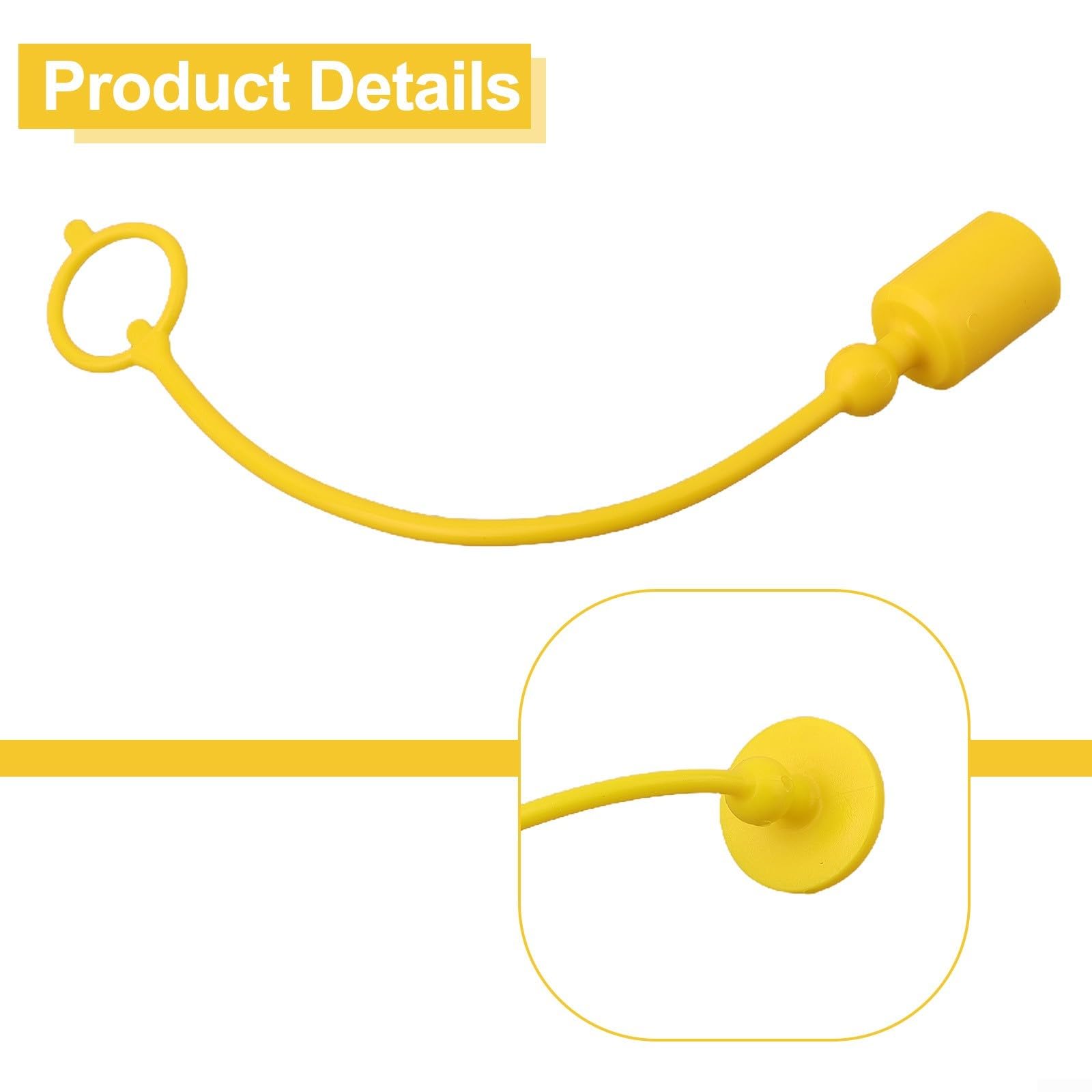 4 Pairs Hydraulic Quick Coupler, PVC Rubber Dust Cap, Cover For Hydraulic Quick Coupler for ISO7241-A (ISO-A) series, 1/4 inches, 3/8 inches, 1/2 inches(1/4)