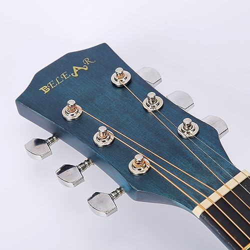 Image of I-280 38 Inch Blue Spruce Cutaway Acoustic Guitar with Dual Action Truss Rod