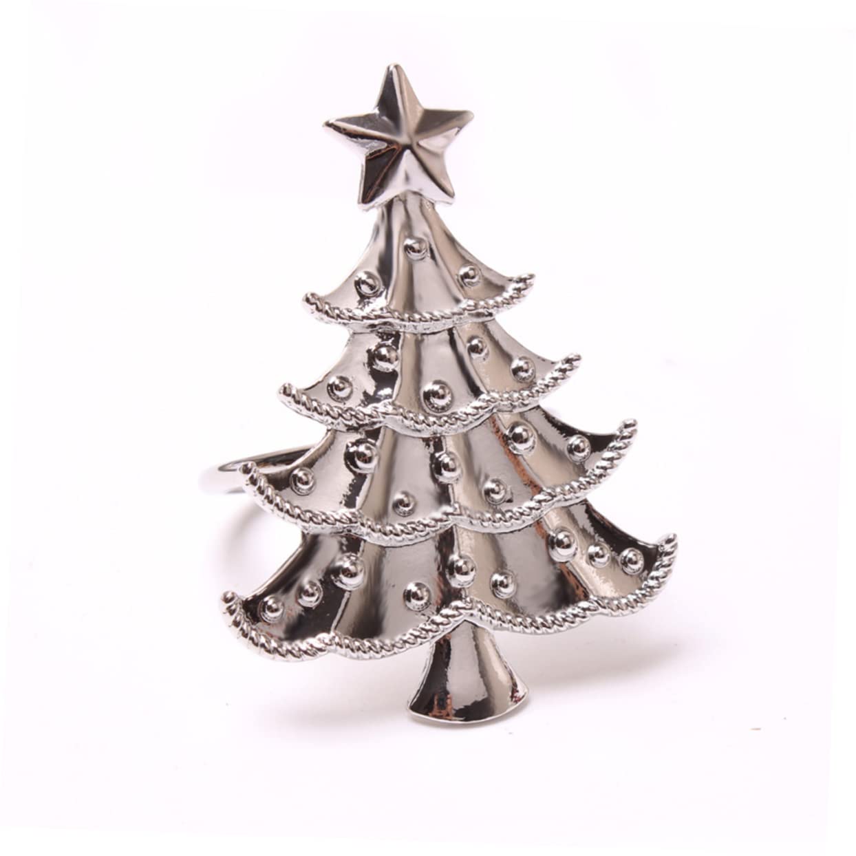 Cabilock 30 Pièces Boucle de Serviette Ronds de Serviette de Noël dorés Cercle de Serviette de Table Repas de Noel Sapin de Noel décor Ronds de Serviette de fête Porte-Serviettes