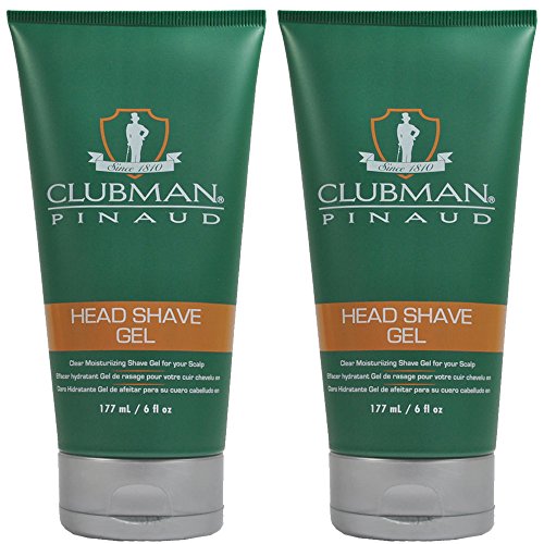Clubman Pinaud Head Shave Gel Barber Tools 6 oz 2 x BB-28000