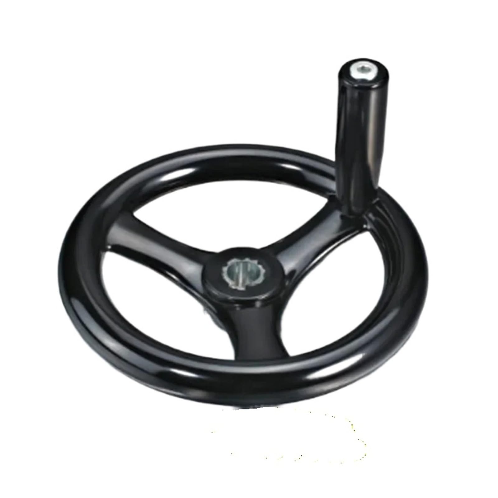 Wudcw 12X125mm Hand Wheel M12/M16/M18/M20 Black Machine Lathe 3D Printer Spoked Round Bakelite 100/125/160/200Mm Handwheel(12X125mm)