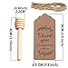 Amajoy - 50 cucharillas de té pequeñas de madera para miel con...