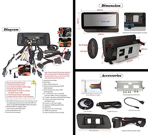 Android 12 [4G+64G] 10,25 pollici 8 Core Autoradio...