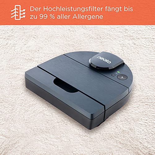 Neato Robotics D8 - Intelligenter Saugroboter - Lasernavigation - 100 Minuten Laufzeit - 700ml Staubbehälter - für… - Image 4