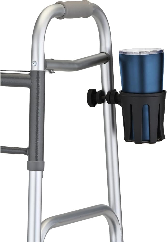 NOVA CH-2200 Cup Holder attached to a standard walker