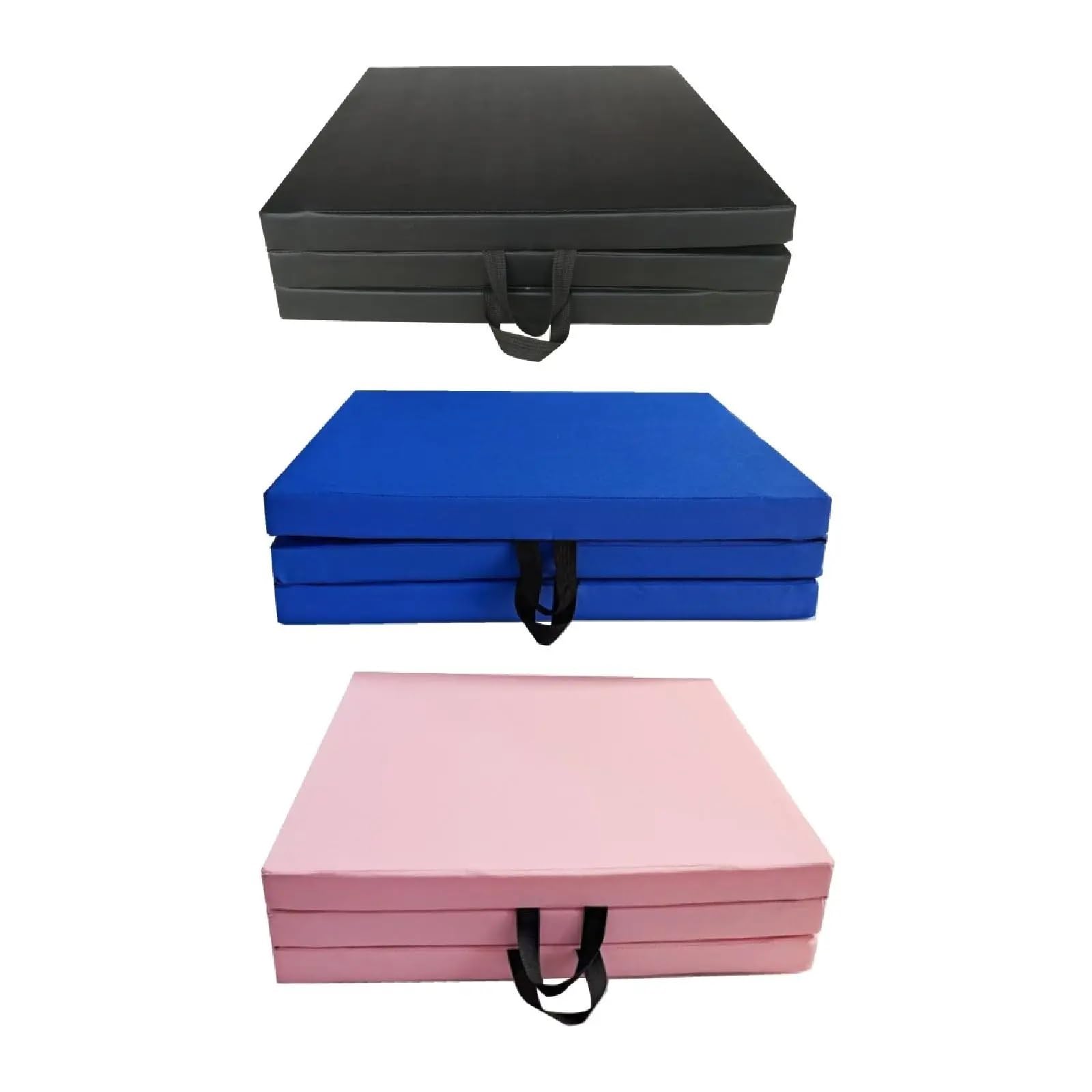 Klappbare Gymnastikmatten Fitnessmatte Faltbare Stretchunterlage Training 5 cm Dicke rutschfeste Gymnastikmatte Für Turnen(Pink)