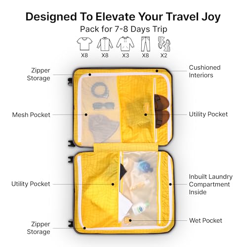 uppercase-Bullet-Large-74Cm-Spinner-Check-In-Trolley-Bag-Hardsided-Anti-Scratch-8-Wheel-Luggage-Tsa-Lock-Anti-Theft-Zippers-Suitcase-For-Unisex-2000-Days-Warranty-Silver-32-X-54-X-74-Cm