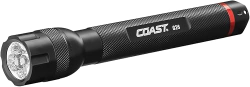 Coast Linterna LED G26 Bulls-Eye de 415 lúmenes, baterías incluidas
